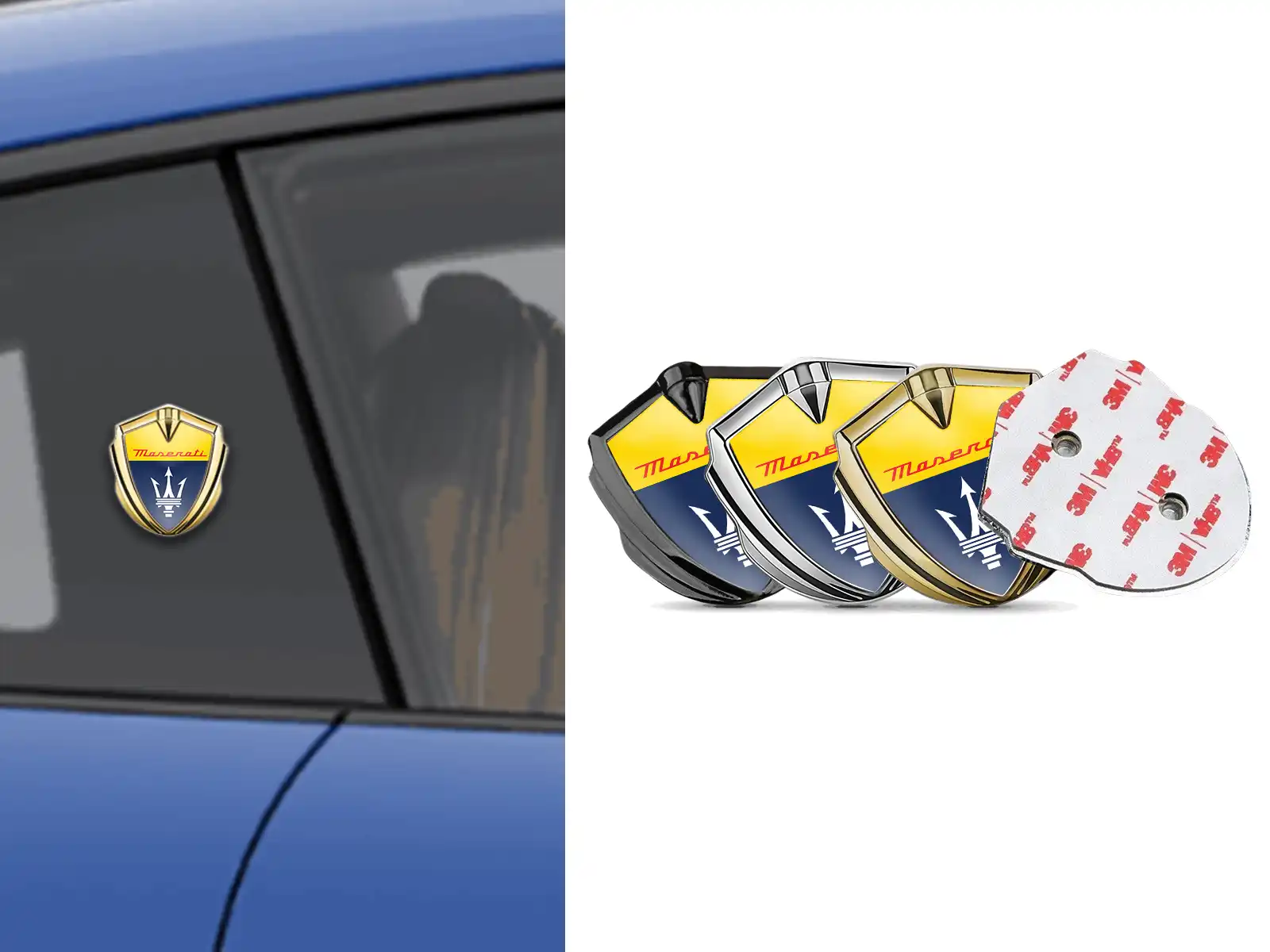 Maserati Emblème Voiture Insigne Look Haut Gamme Drift Inspiré